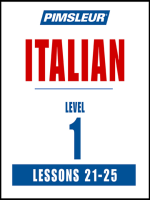 Pimsleur_Italian_Level_1_Lessons_21-25
